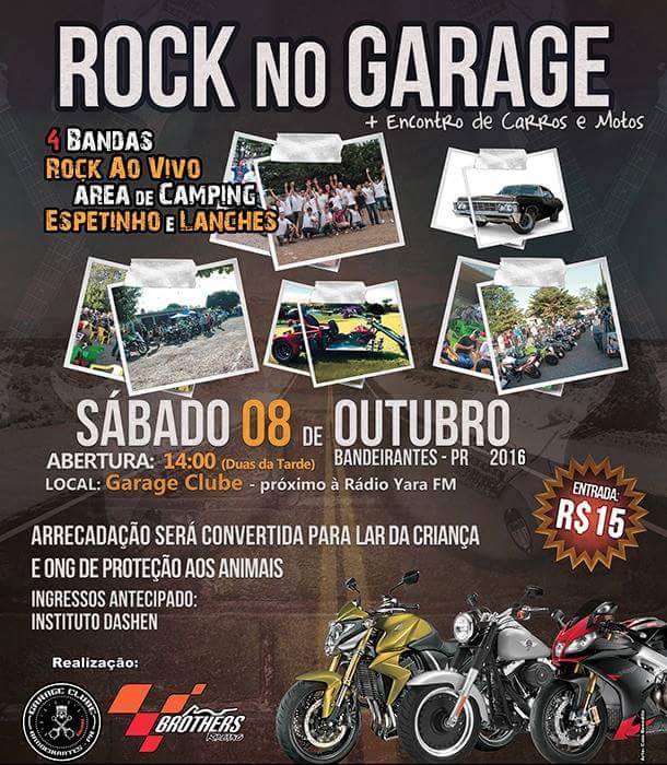 SHOW DE ROCK E EXPOSIÇÃO DE CARROS E MOTOS