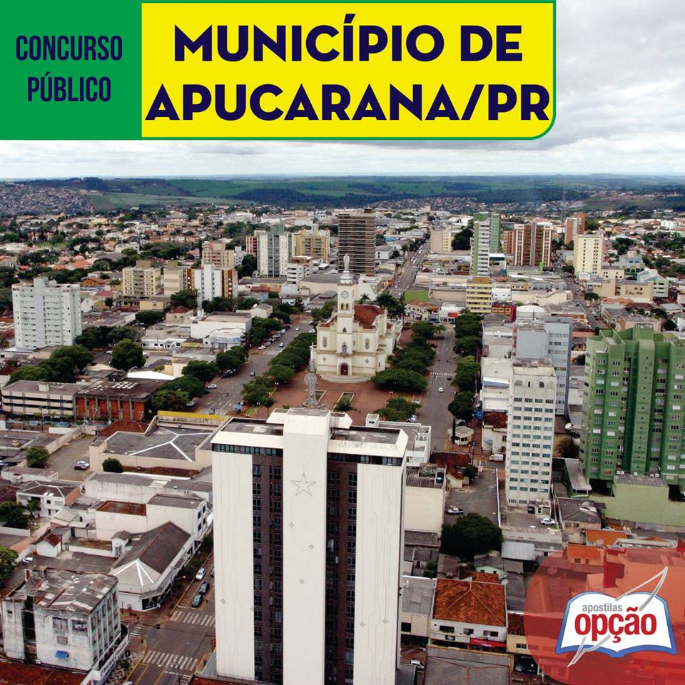 Prefeitura de Apucarana divulga locais de prova do concurso público nesta quarta-feira