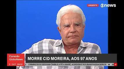 Morre Cid Moreira, dono de voz inconfundível e ícone do jornalismo