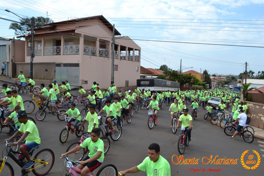 Passeio Ciclístico em Comemoração aos 69 anos de Santa Mariana