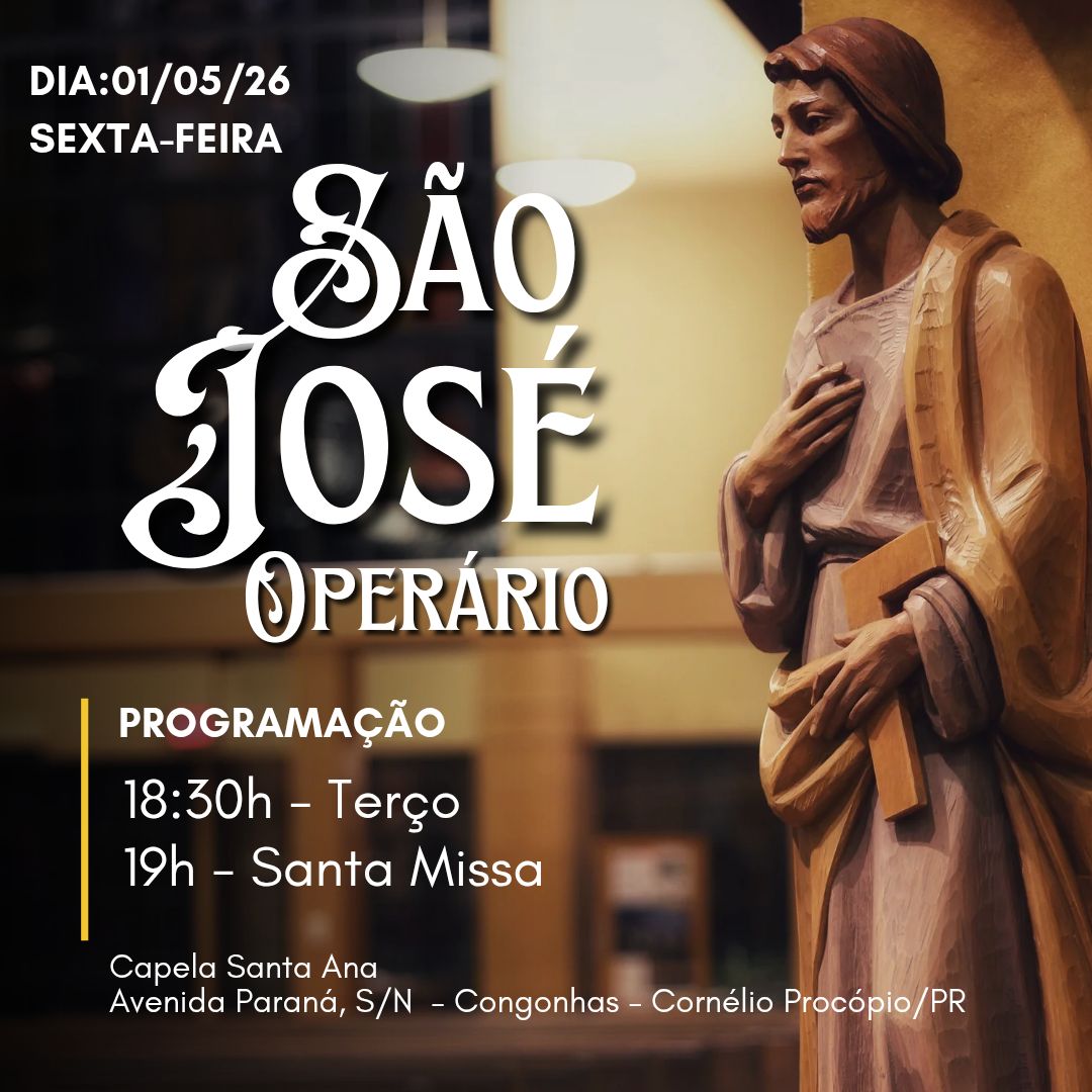 Comunidade celebra São José Operário com programação especial em Congonhas